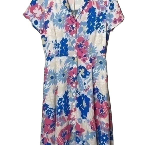 Mod Cloth Vintage 50's inspired floral shirt dress size Extra Large - Picture 3 of 5